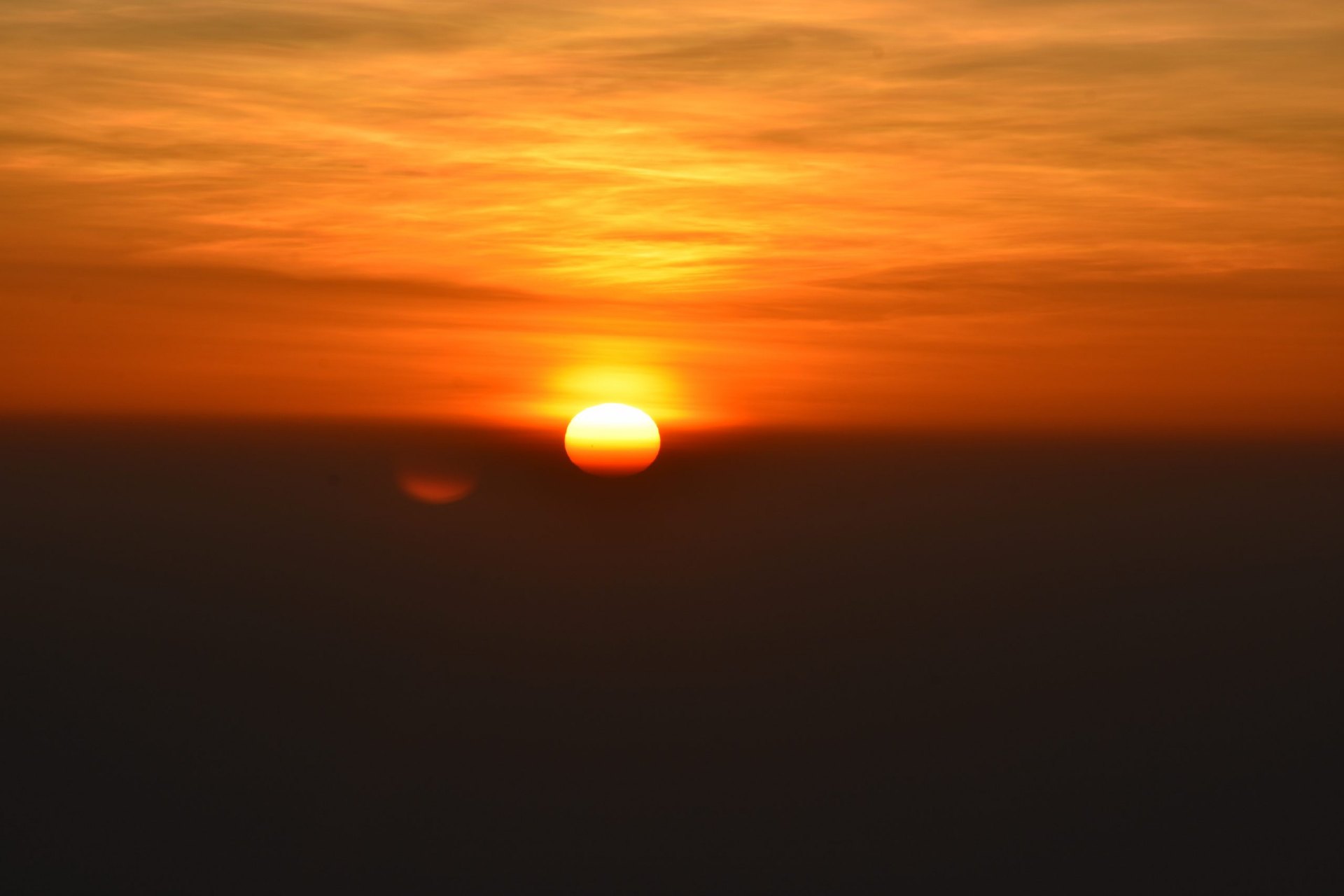 Serengeti sunset over the plains